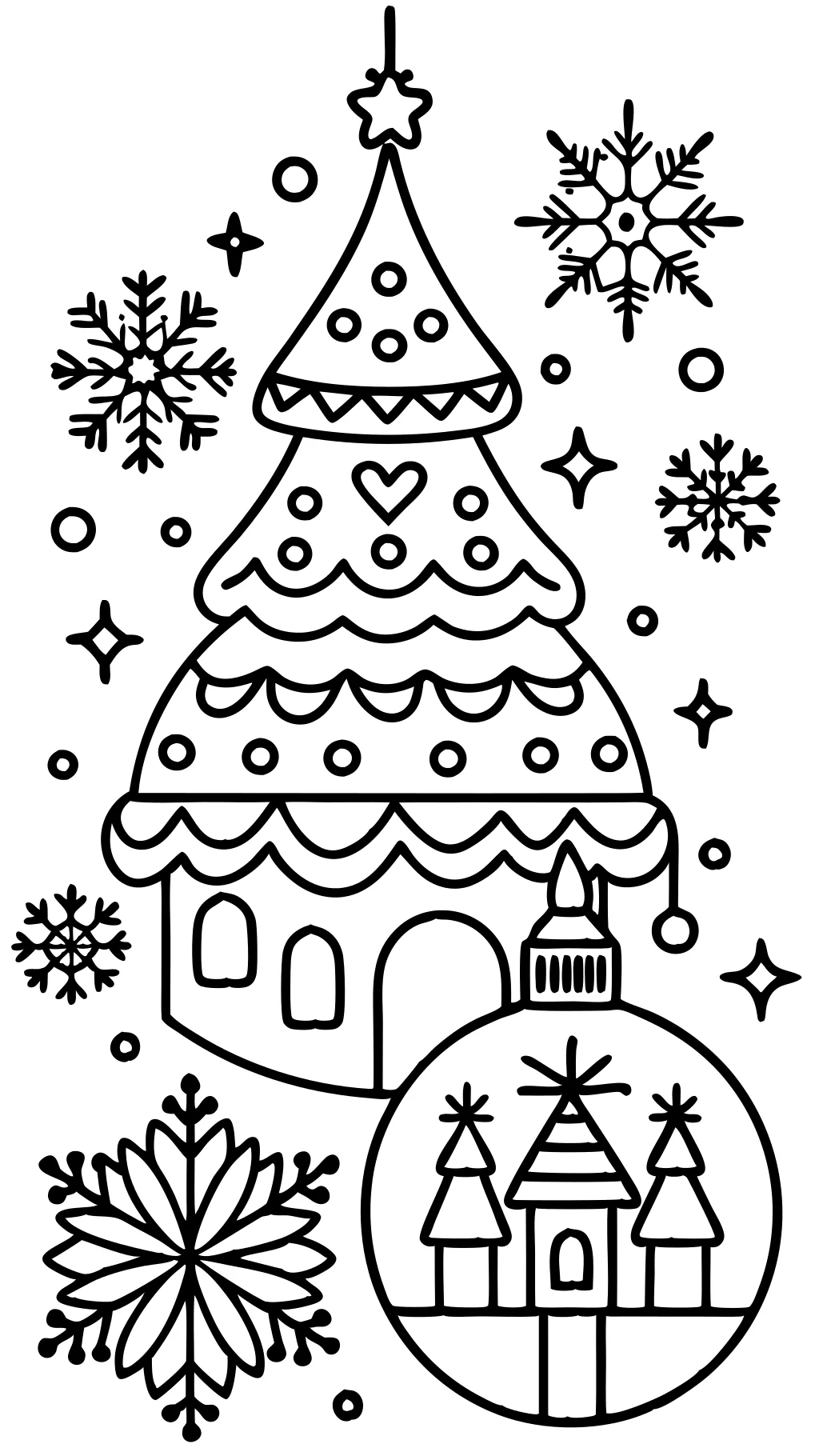 coloriages de Noël imprimables pour adultes